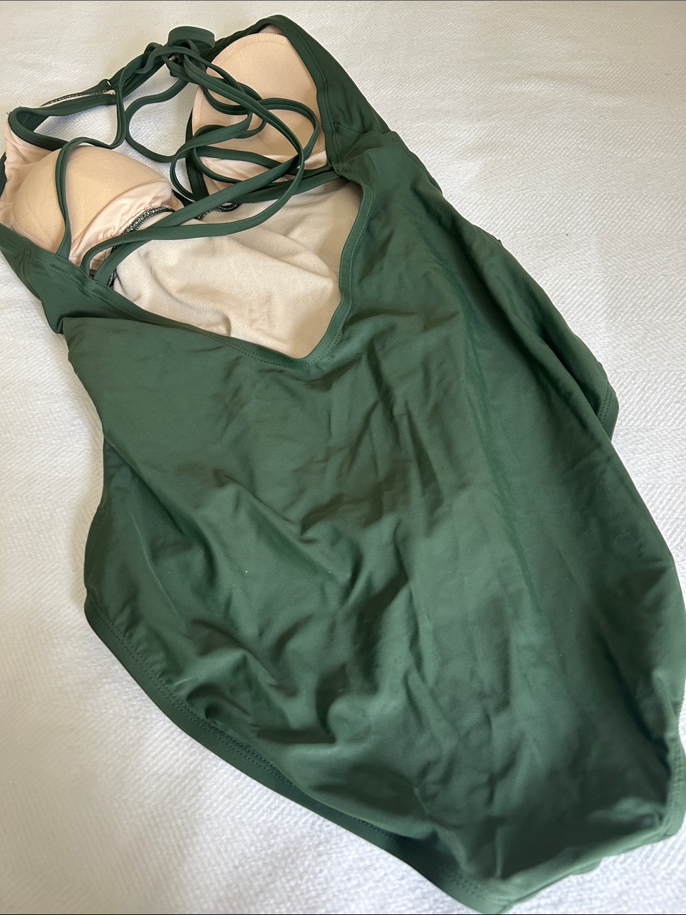 Kona Sol Olive Green Bathing Suit - Picture 5 of 6